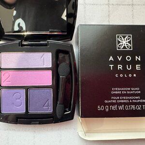 Avon True Color Eyeshadow Quad PURPLE POP